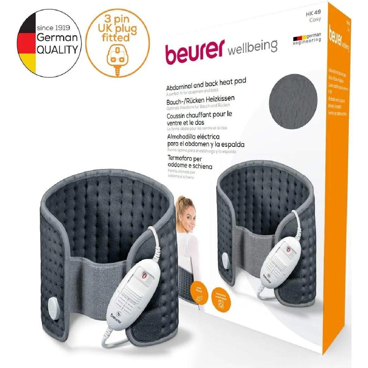 Almohadilla Eléctrica Espalda Faja Térmica Beurer Hk49-2