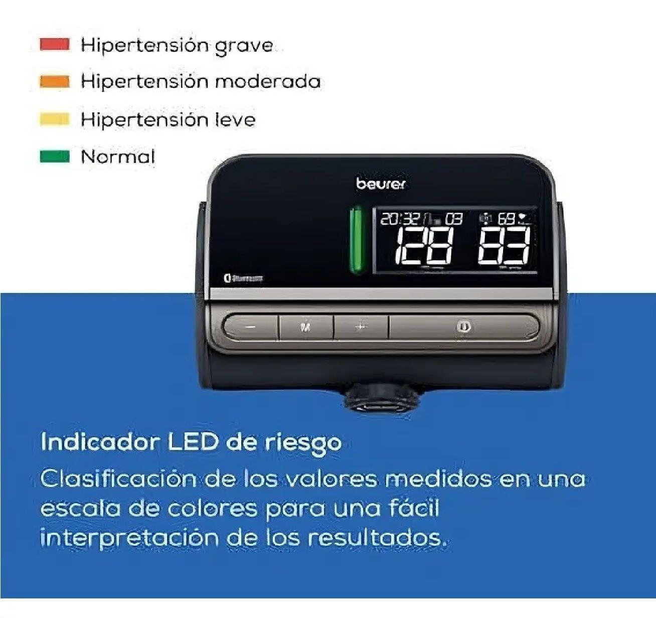 Toma Presión Digital De Brazo Easylock Bluetooth Tensiómetro Beurer Bm 81-2