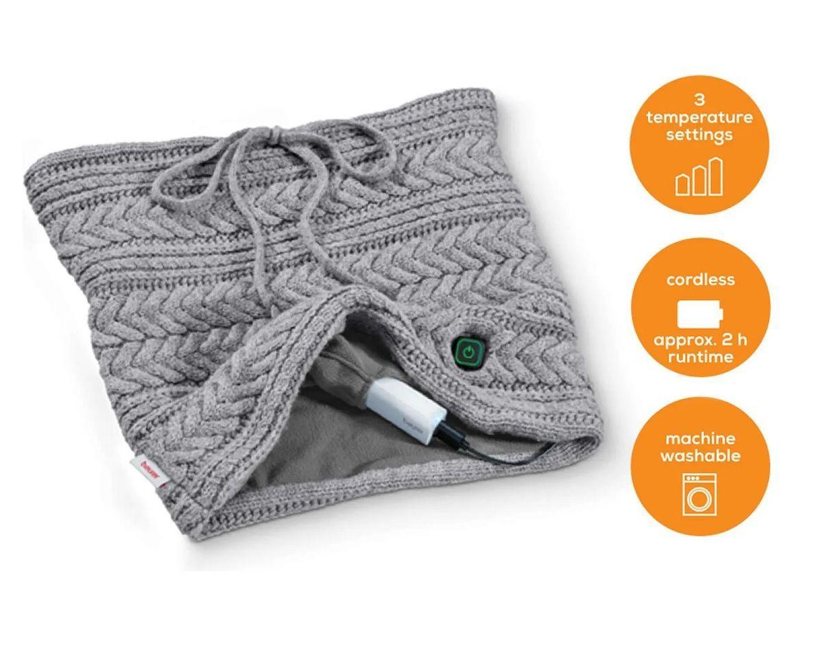      Bufanda Térmica Batería Recargable Cuello Beurer Hk 37-3