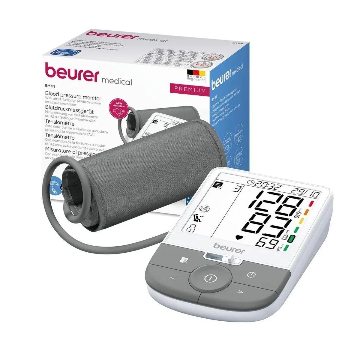 Toma Presión Digital Automático De Brazo Tensiómetro Beurer Bm 53-0