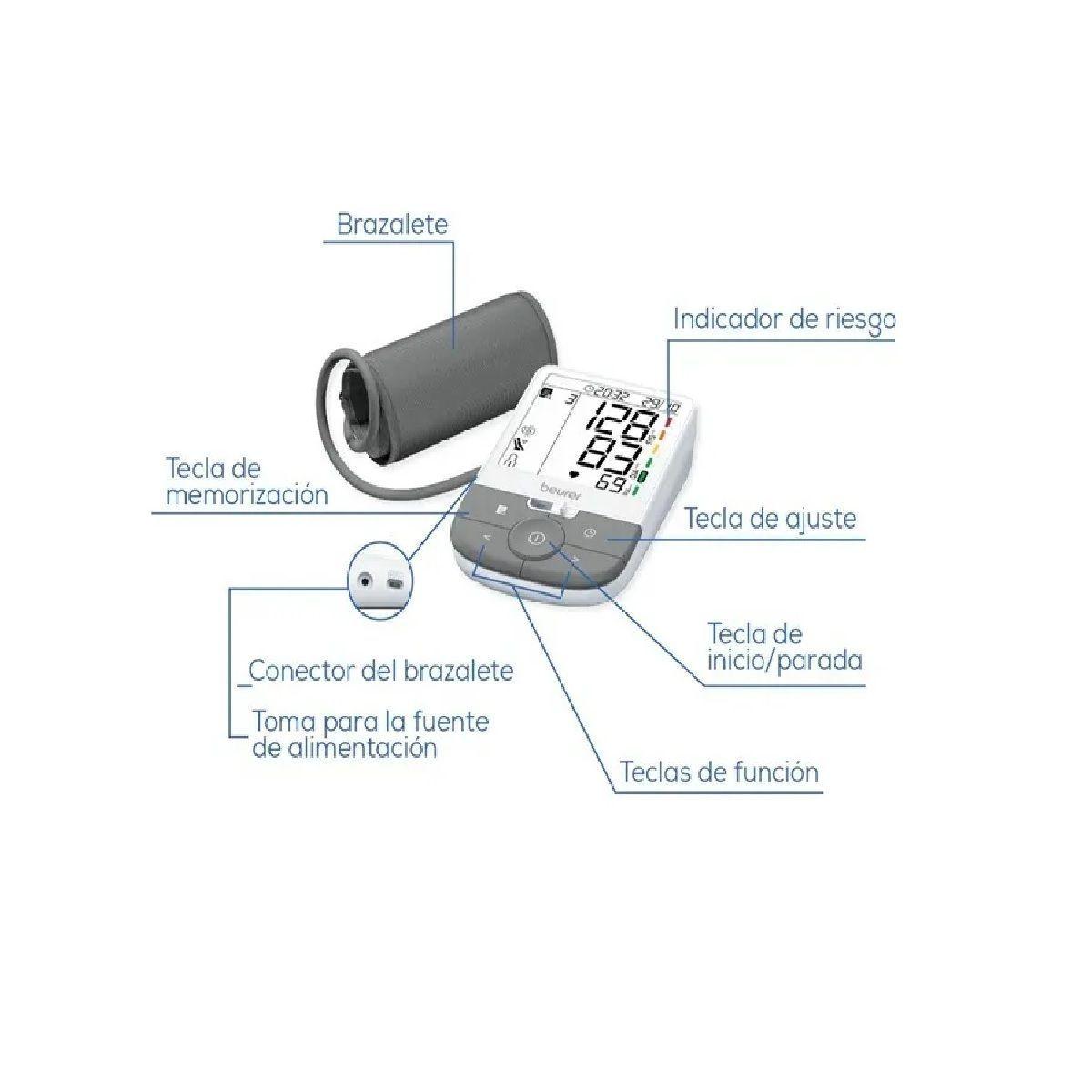 Toma Presión Digital Automático De Brazo Tensiómetro Beurer Bm 53-1