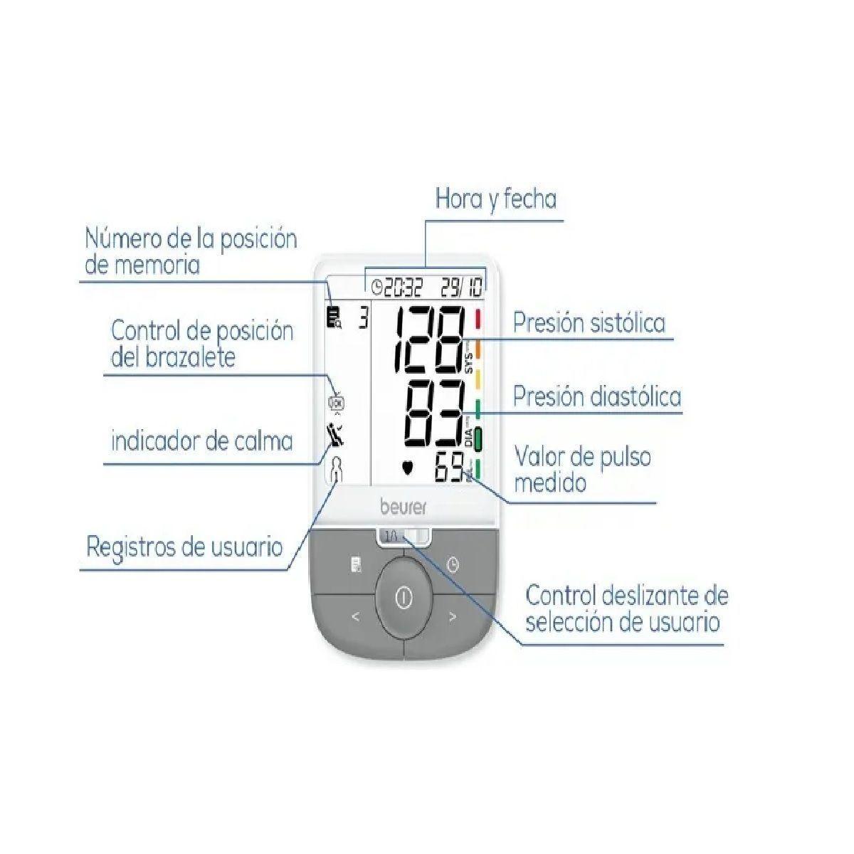 Toma Presión Digital Automático De Brazo Tensiómetro Beurer Bm 53-2