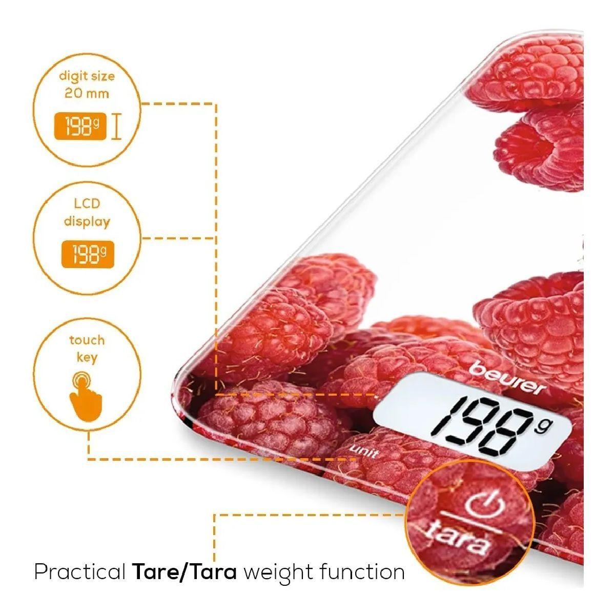 Pesa Digital De Cocina De Beurer Ks 19 Berry-2
