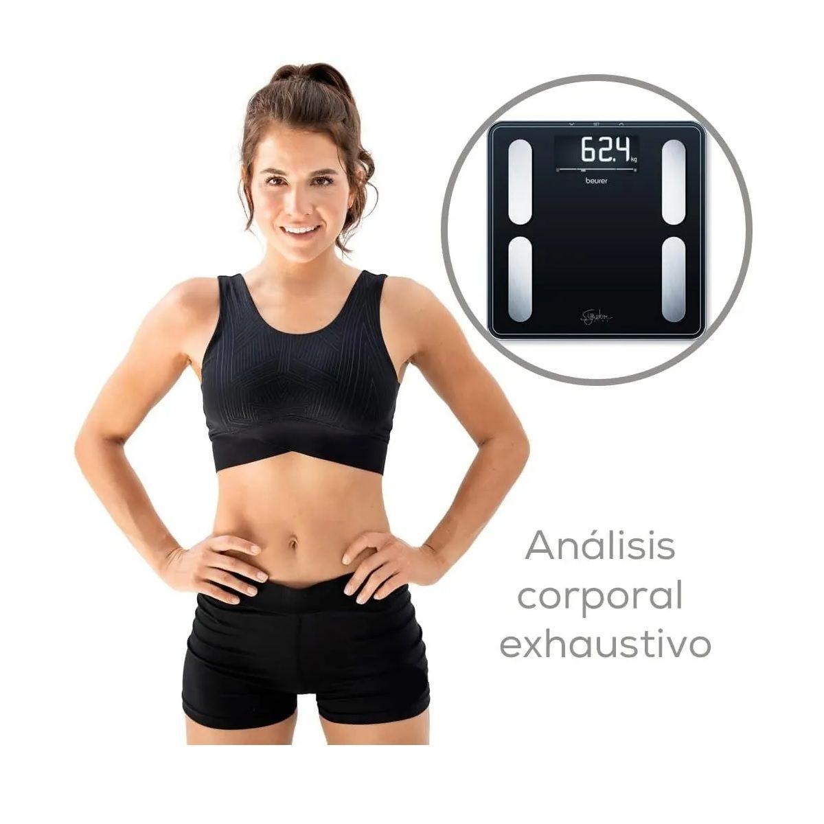 Pesa de Baño Diagnostica Hasta 200 Kg Beurer Bf 400 Signatureline-3