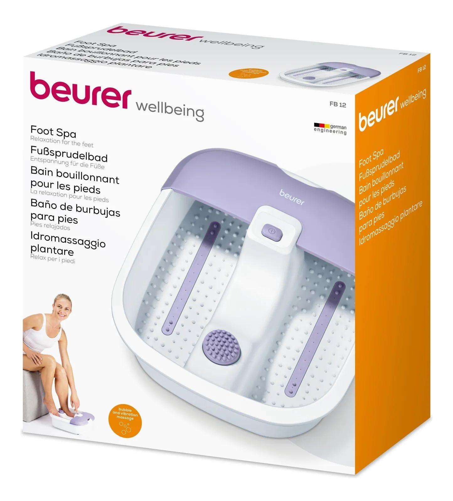      Masajeador Pies Baño De Burbujas Pedicura Masaje Beurer Fb12-1