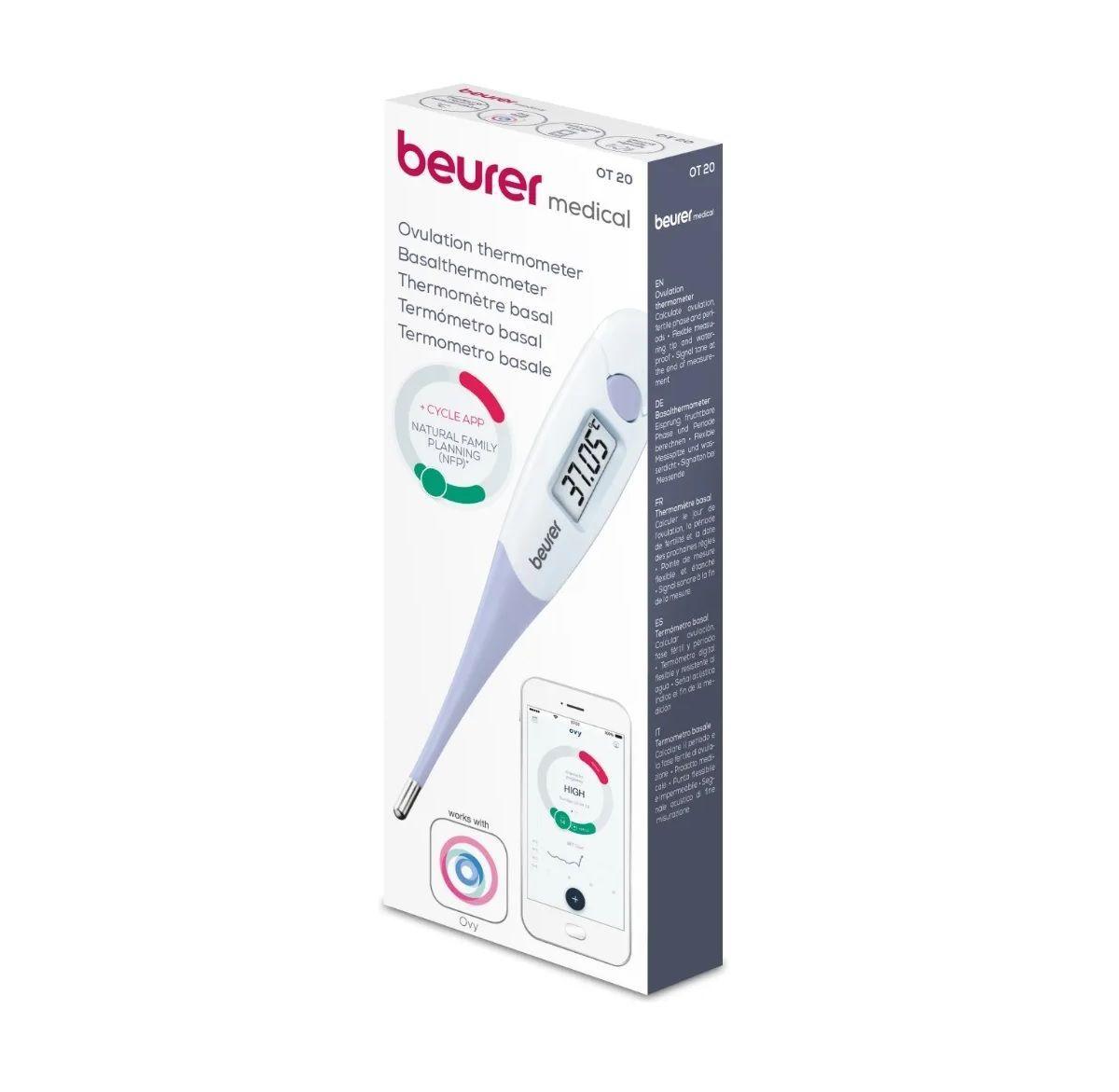 Termómetro Basal Control Ciclo Embarazo + App Beurer Ot 20-1