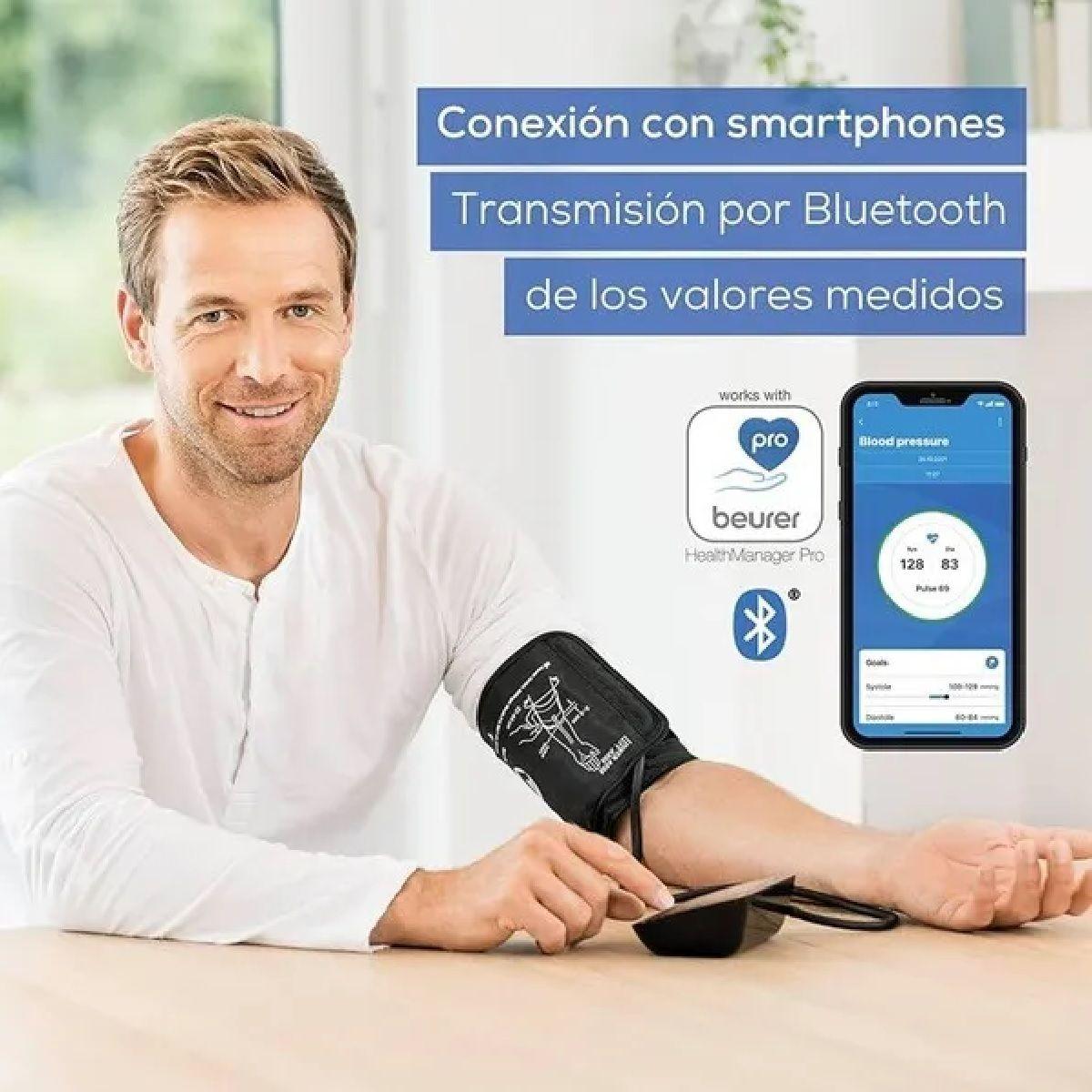 Toma Presión Digital Brazo Pantalla Xl Bluetooth Tensiómetro Beurer Bm 54-3