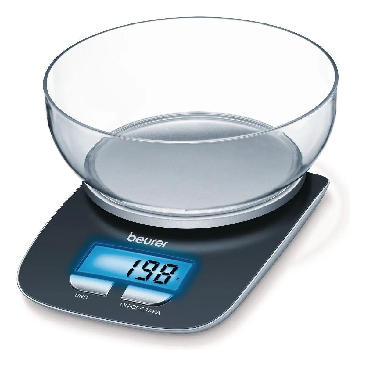 Pesa De Cocina Hasta 3kg Gris Oscuro Beurer Ks 25-0