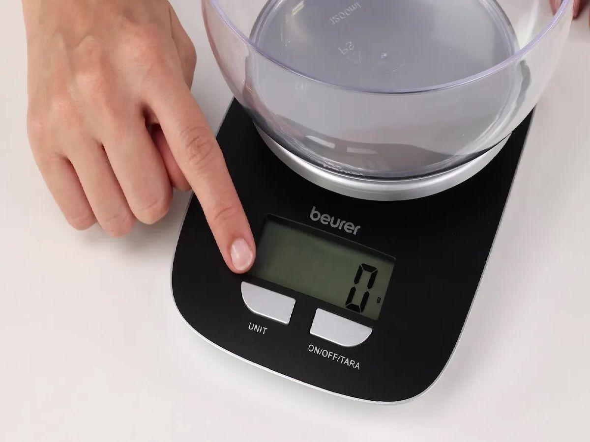 Pesa De Cocina Hasta 3kg Gris Oscuro Beurer Ks 25-1