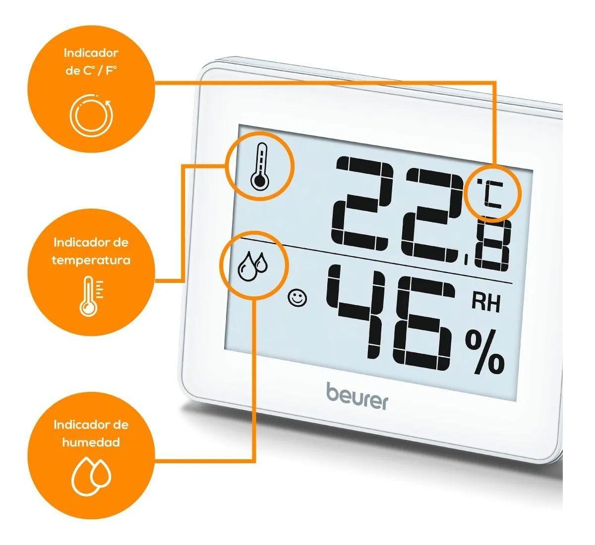 Termohigrómetro Control Temperatura Humedad Beurer Hm 16-2