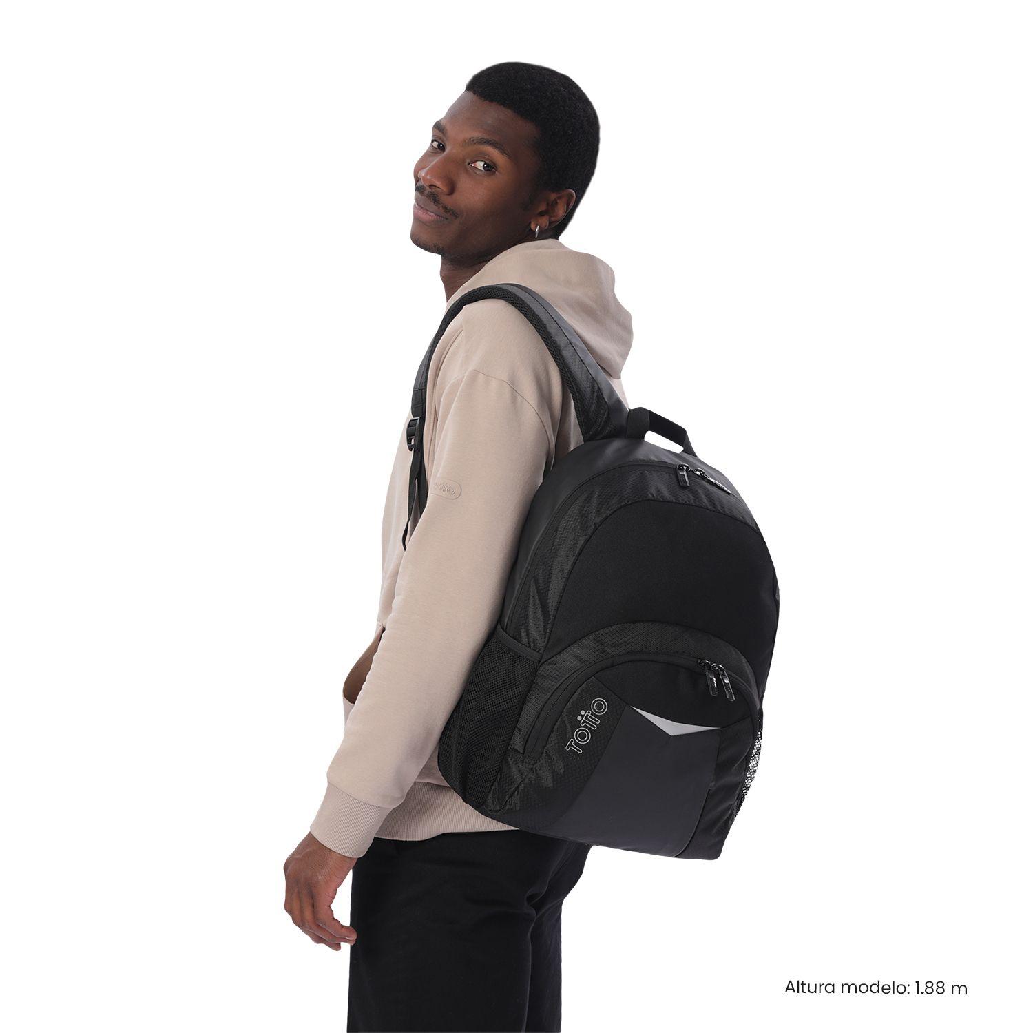 Mochila Universitario  Teck 3.0 Porta PC 13" Negro-1