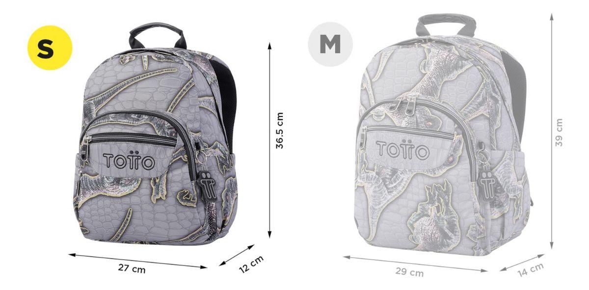 Totto Mochila Notebook Escolar Niño Impermeable Eco003-2