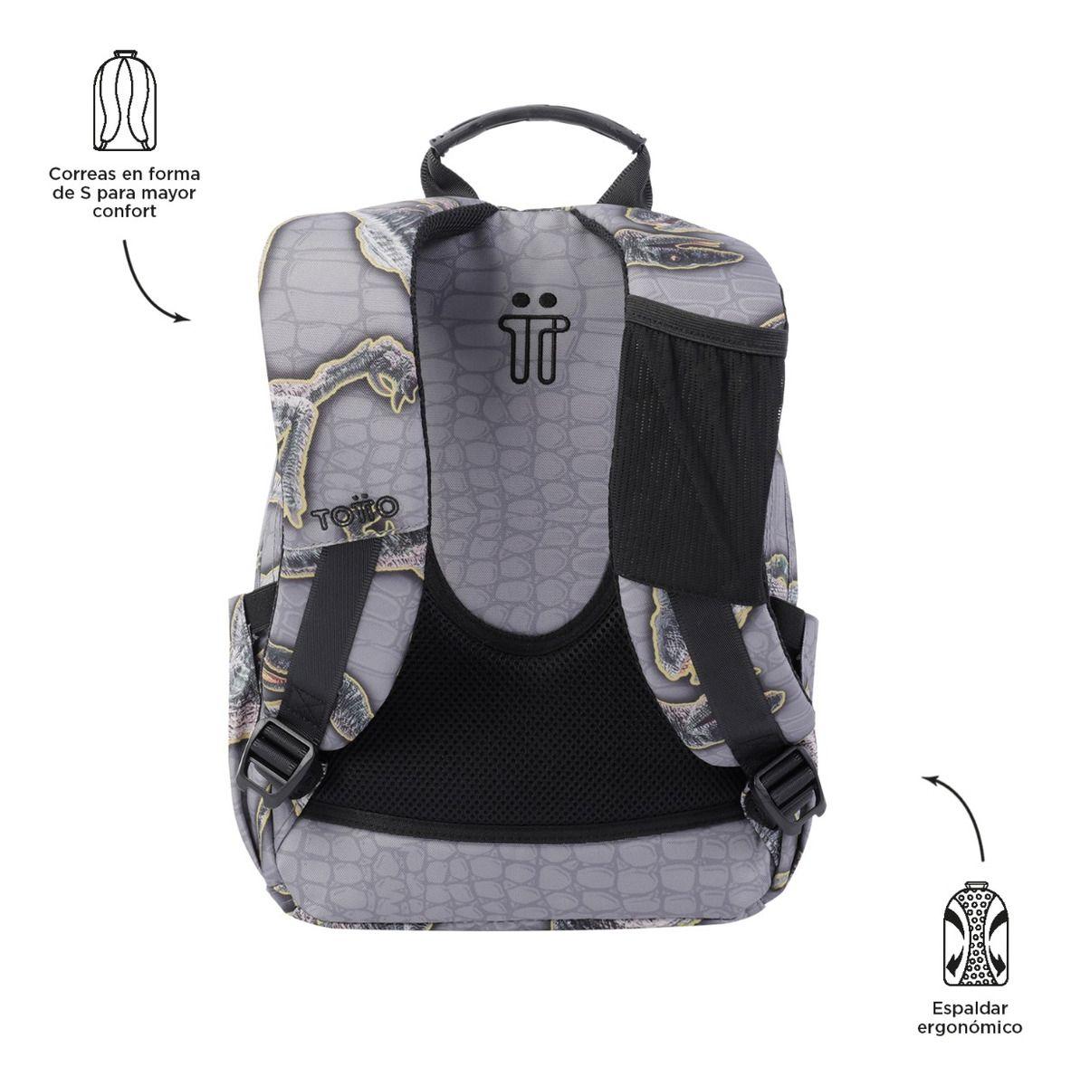 Totto Mochila Notebook Escolar Niño Impermeable Eco003-3