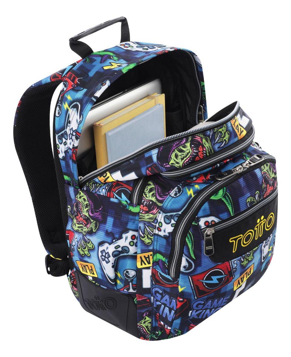 Totto Mochila Escolar Impermeable Rpet Niño Juvenil RAY242-4