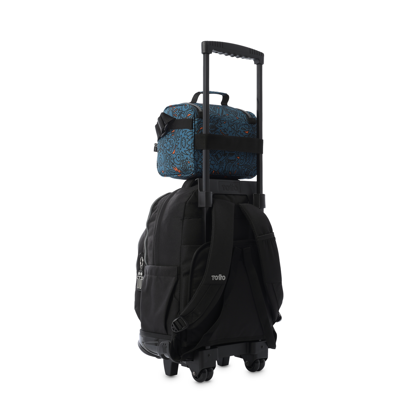 Lonchera Térmica Hombre Pizarra Mediana Azul Totto-3