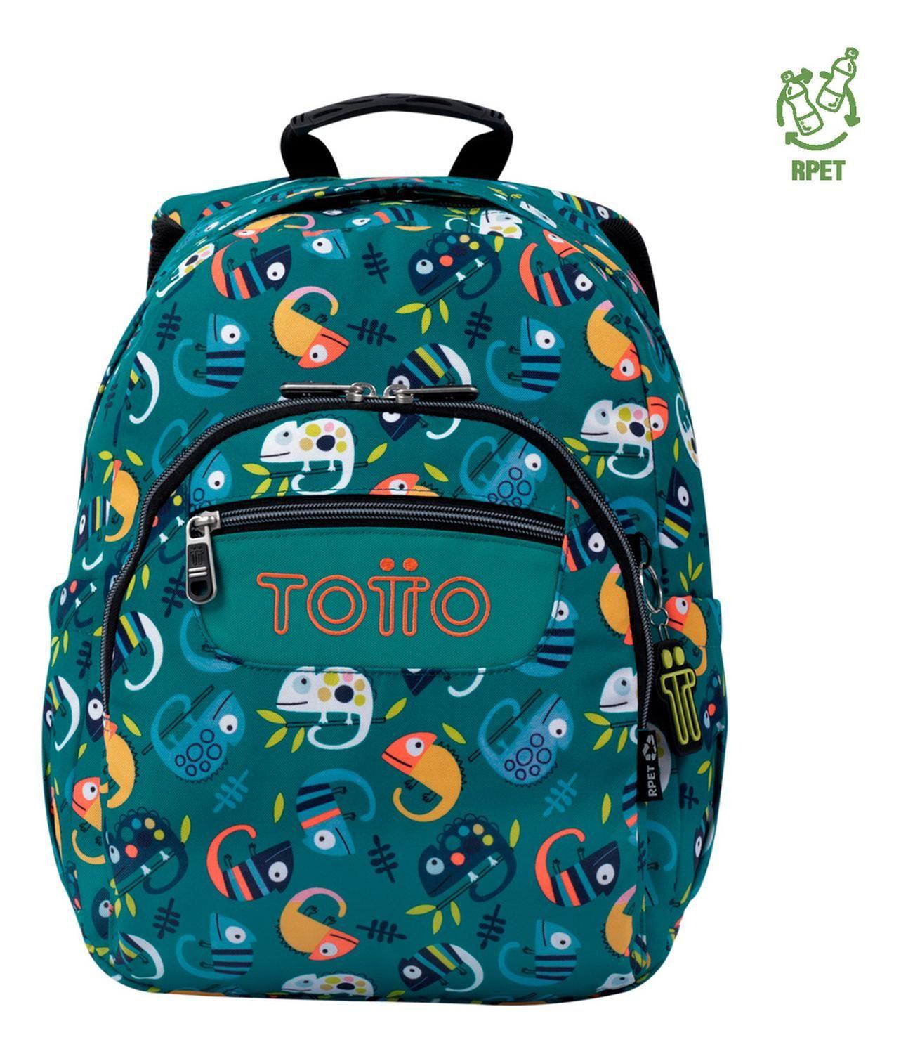 Mochila Escolar Totto Gommas Rpet Verde Egreth-0