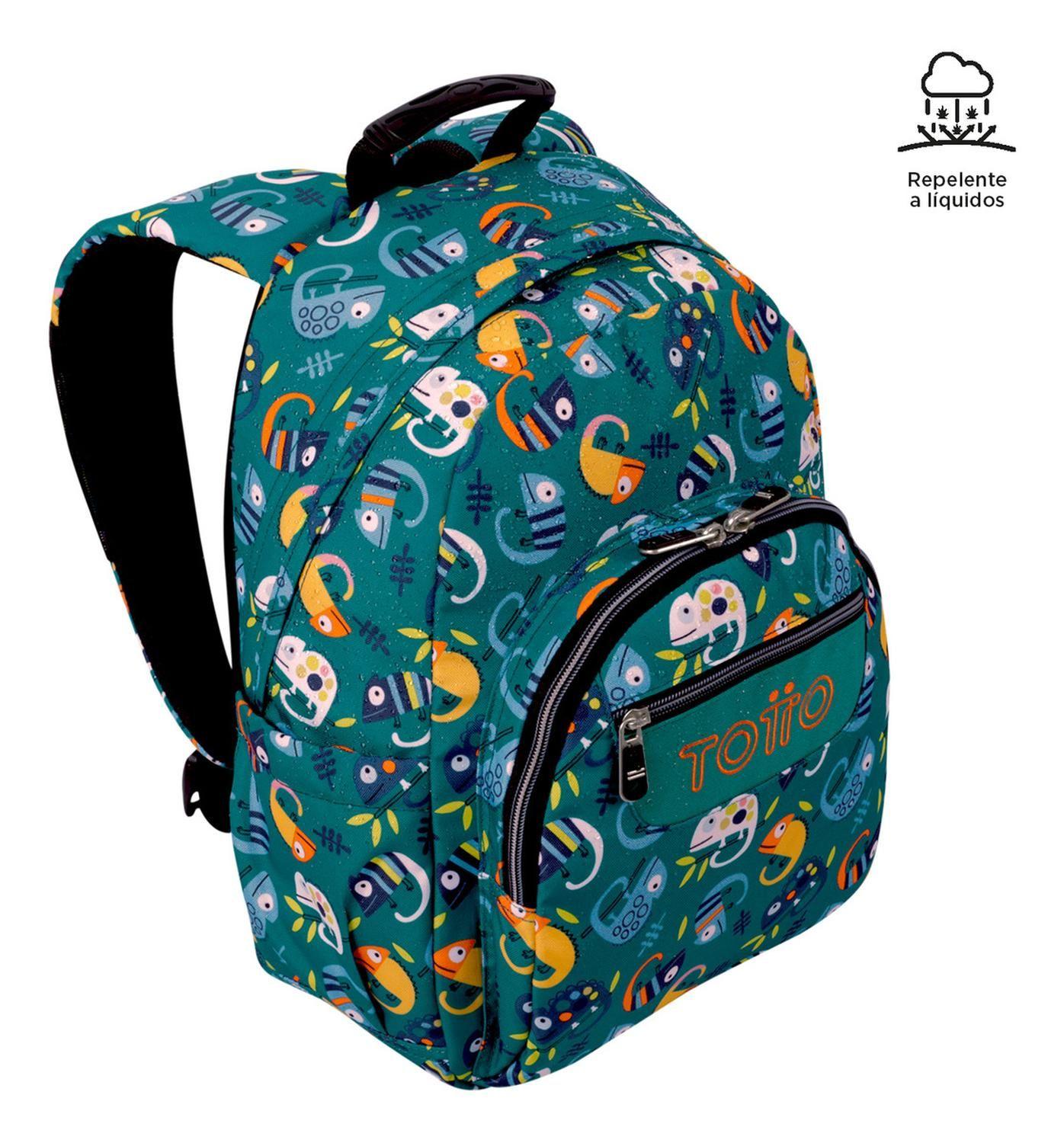 Mochila Escolar Totto Gommas Rpet Verde Egreth-6