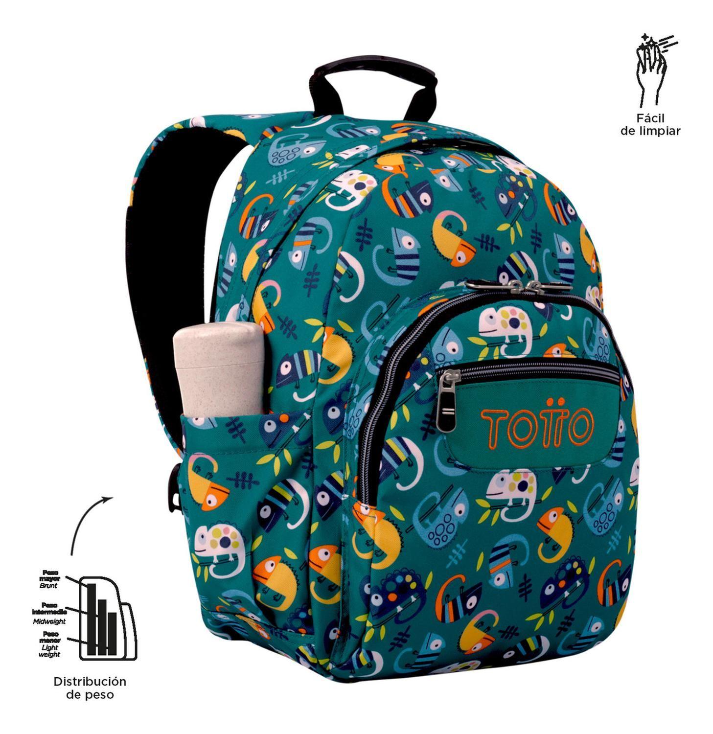 Mochila Escolar Totto Gommas Rpet Verde Egreth-7