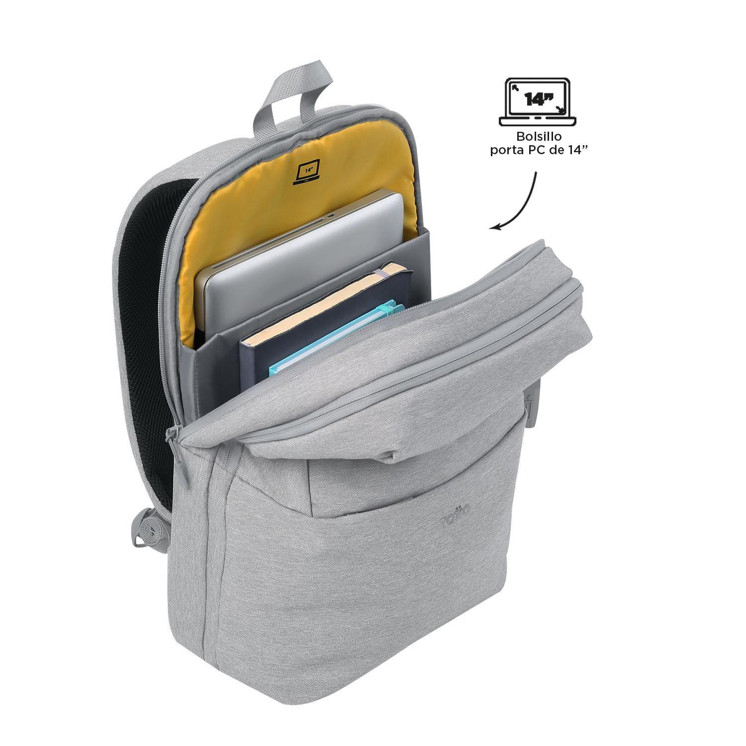 MochilaEjecutiva Notebook 16" Vania Gris Hombre-4