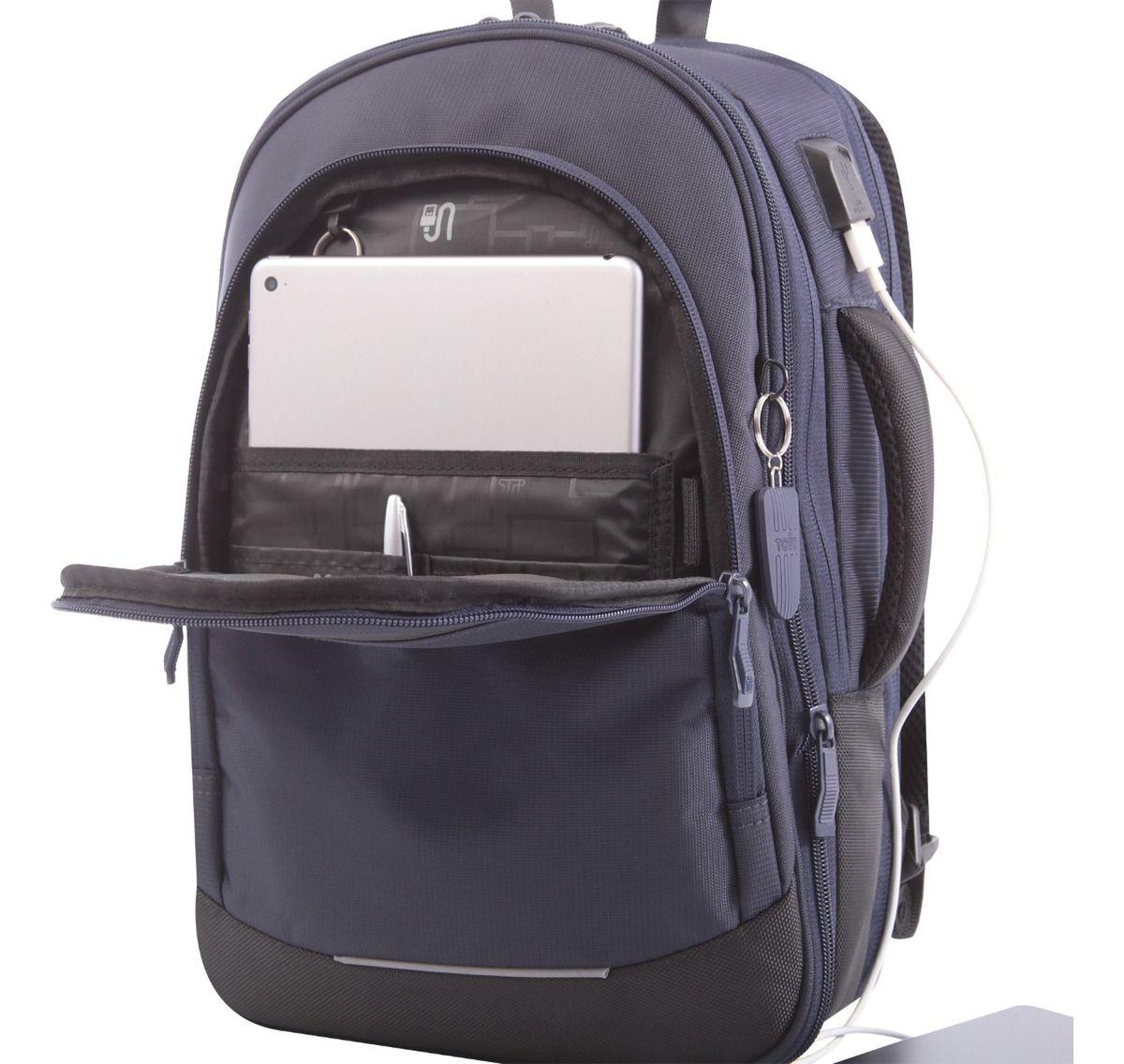 Mochila Ejecutiva Totto Notebook 15" Grande Hombre Synergic-4