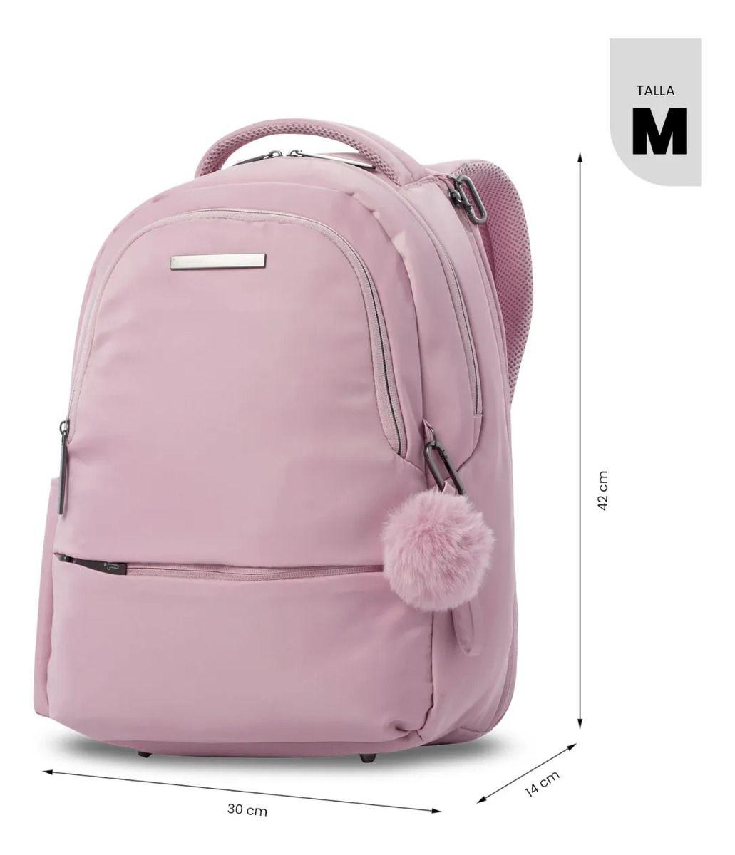 Mochila Para Oficina Pc 14  Adelaide 2 2.0 Mediano Rosado-2