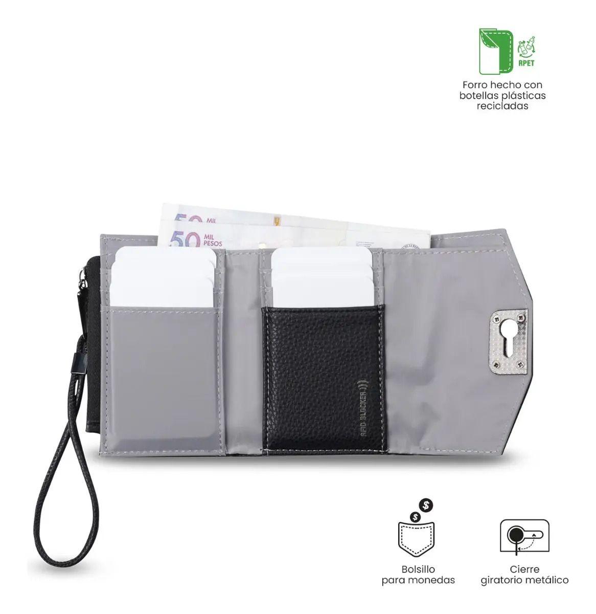 Billetera Totto Smooth Ney Con Rfid Blocker Negro-3