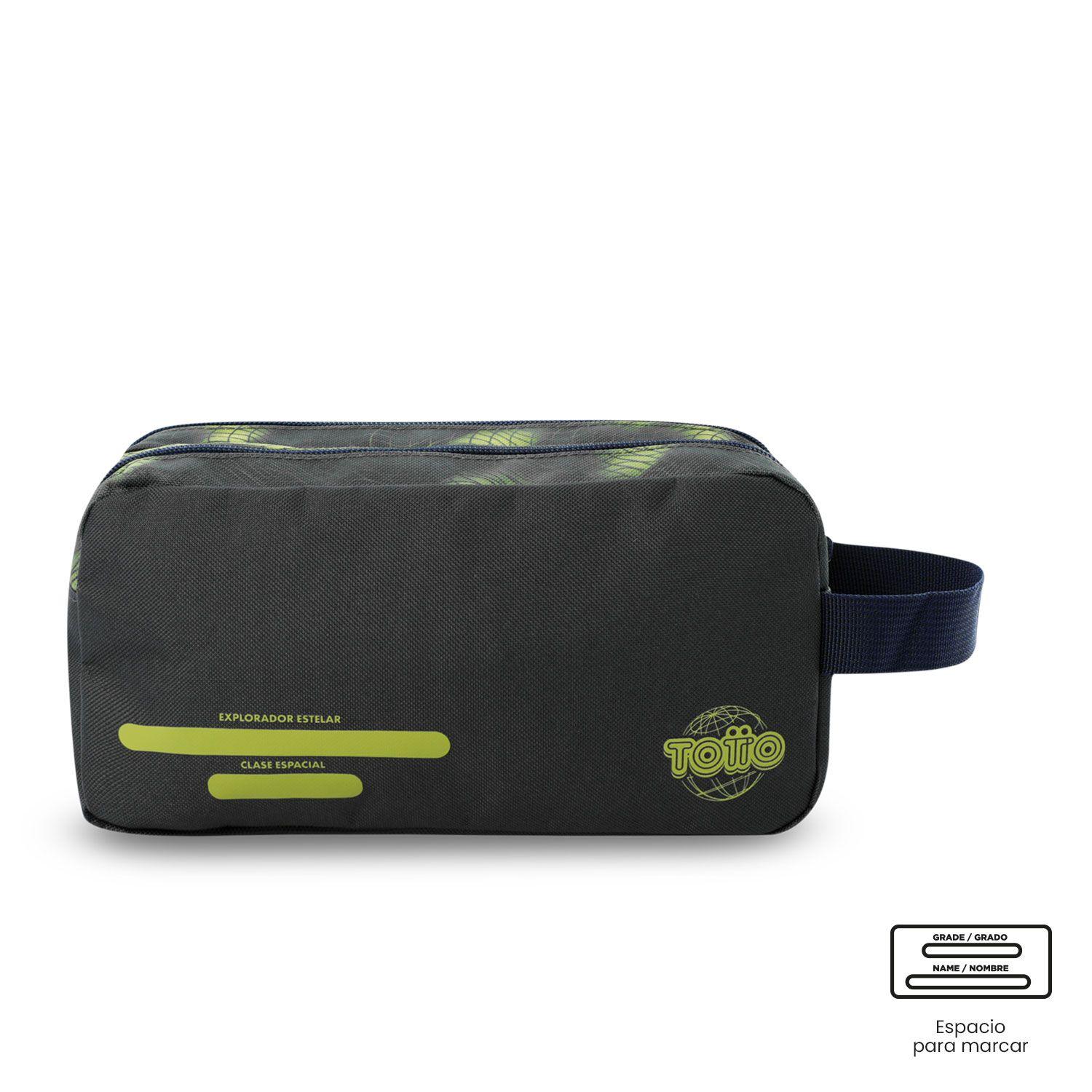 Estuche escolar niño 2 cuerpos Explorer Ship Grande Verde Totto-3