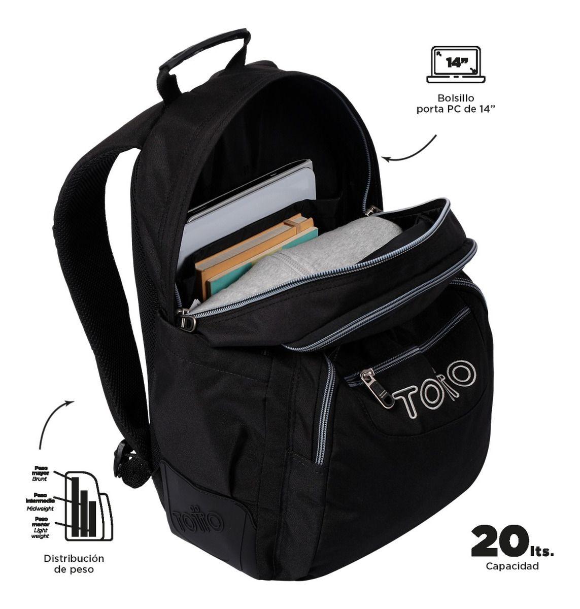 Totto Mochila Escolar Impermeable Rpet Niño Juvenil Eco002-4