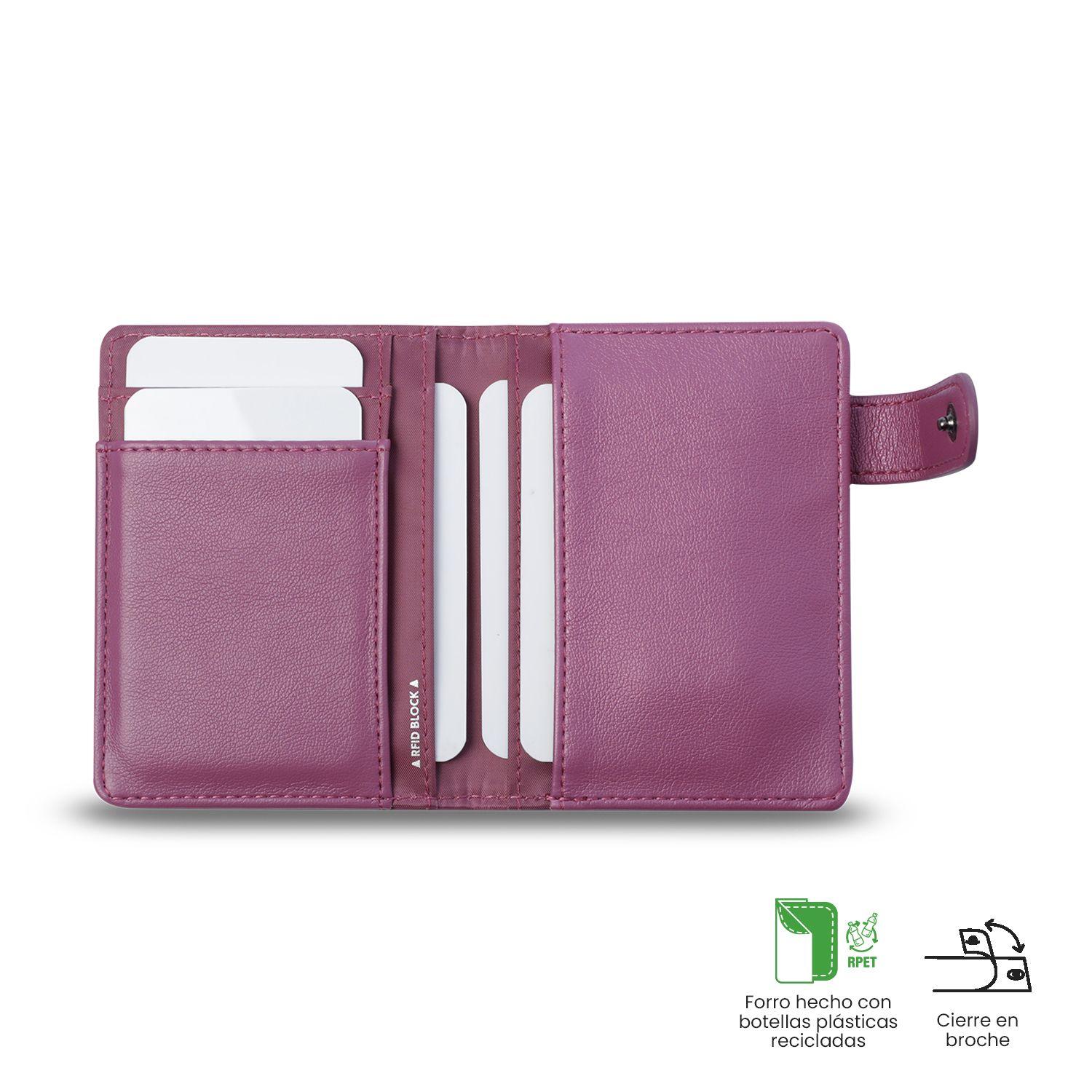 Porta Documentos Style con RFID Blocker Rosado  Totto-3