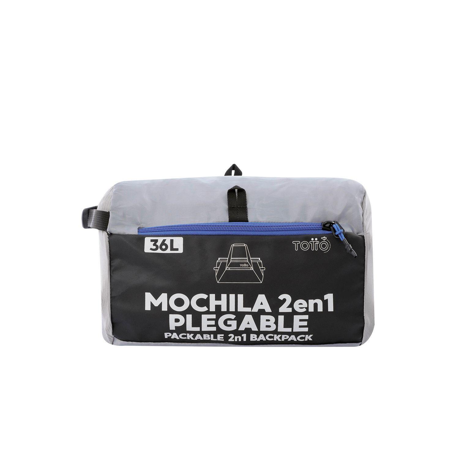 Bolso de viaje 2 En 1 Rever M  Negra Totto-3