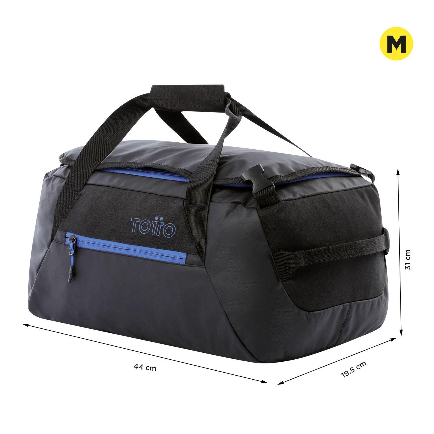 Bolso de viaje 2 En 1 Rever M  Negra Totto-4