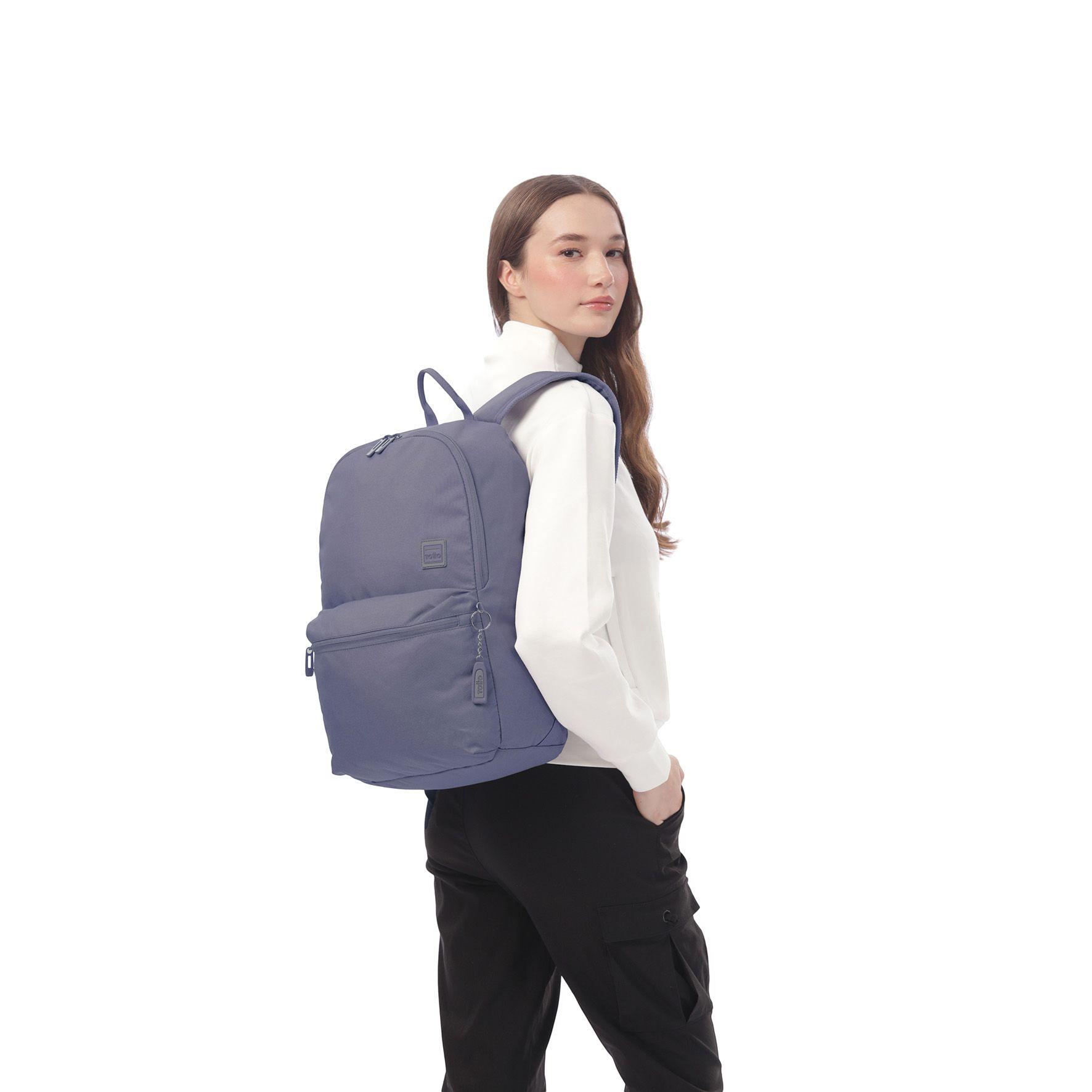 Mochila Universitaria Dragonar Porta Notebook 15" Morada-6