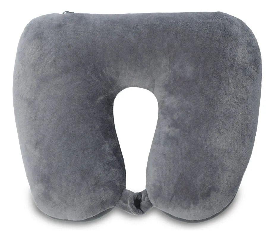 Almohada De Viaje Cojin 2 En 1 Cloud Color Gris-0