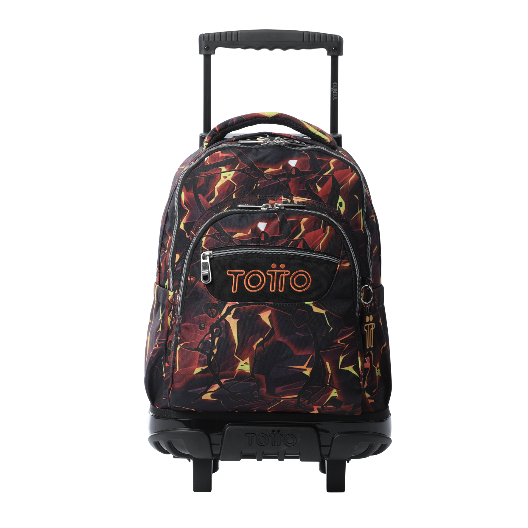 Mochila Escolar Ruedas Niño Notebook 15.4"  Renglon Gris 1 Totto-0