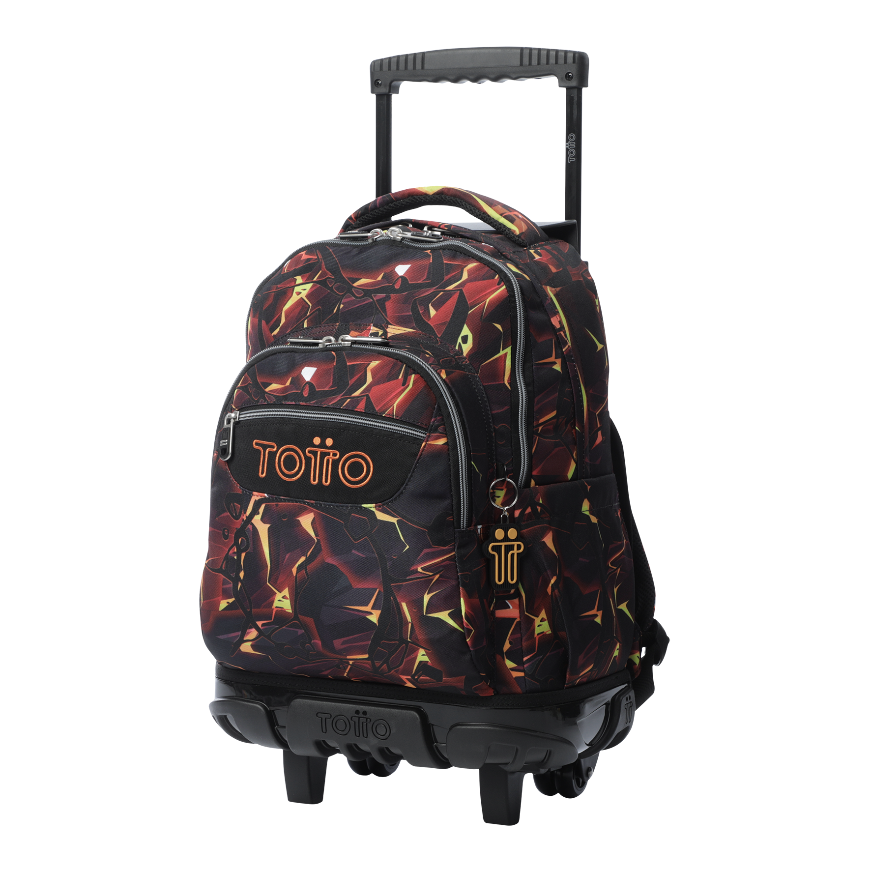 Mochila Escolar Ruedas Niño Notebook 15.4"  Renglon Gris 1 Totto-1