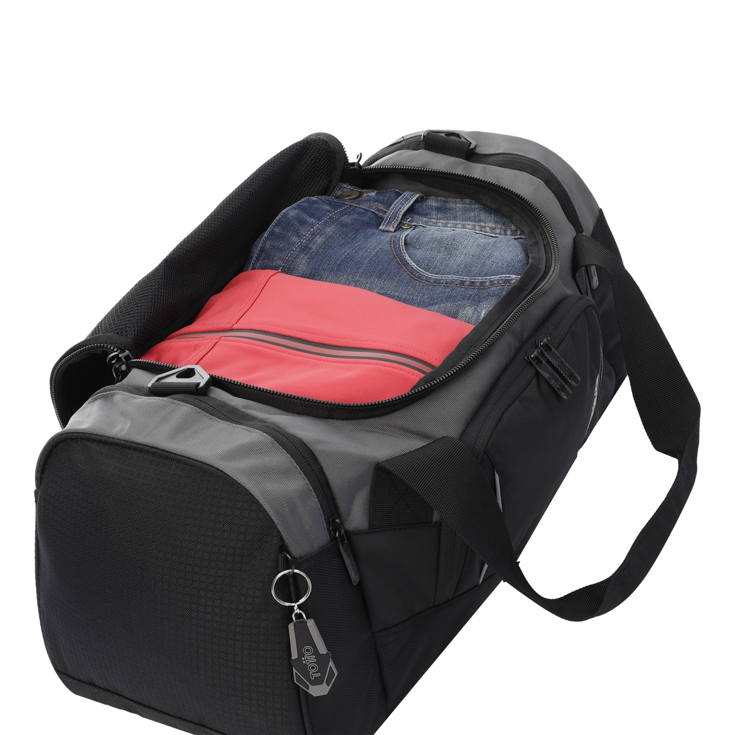Bolso Totto Cobred Grande Negro-3