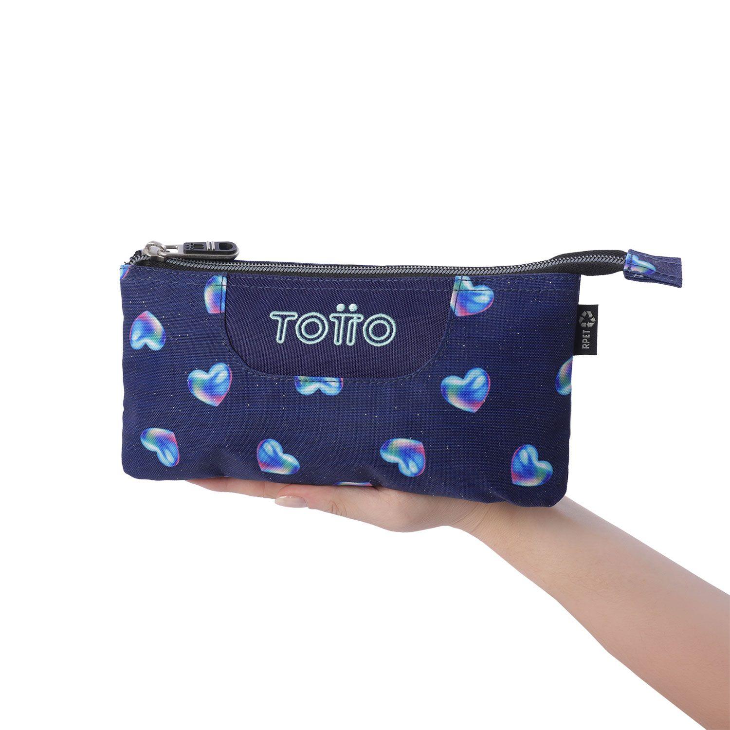Estuche Multiuso Tablero Glitter Pequeña Azul Mujer-2
