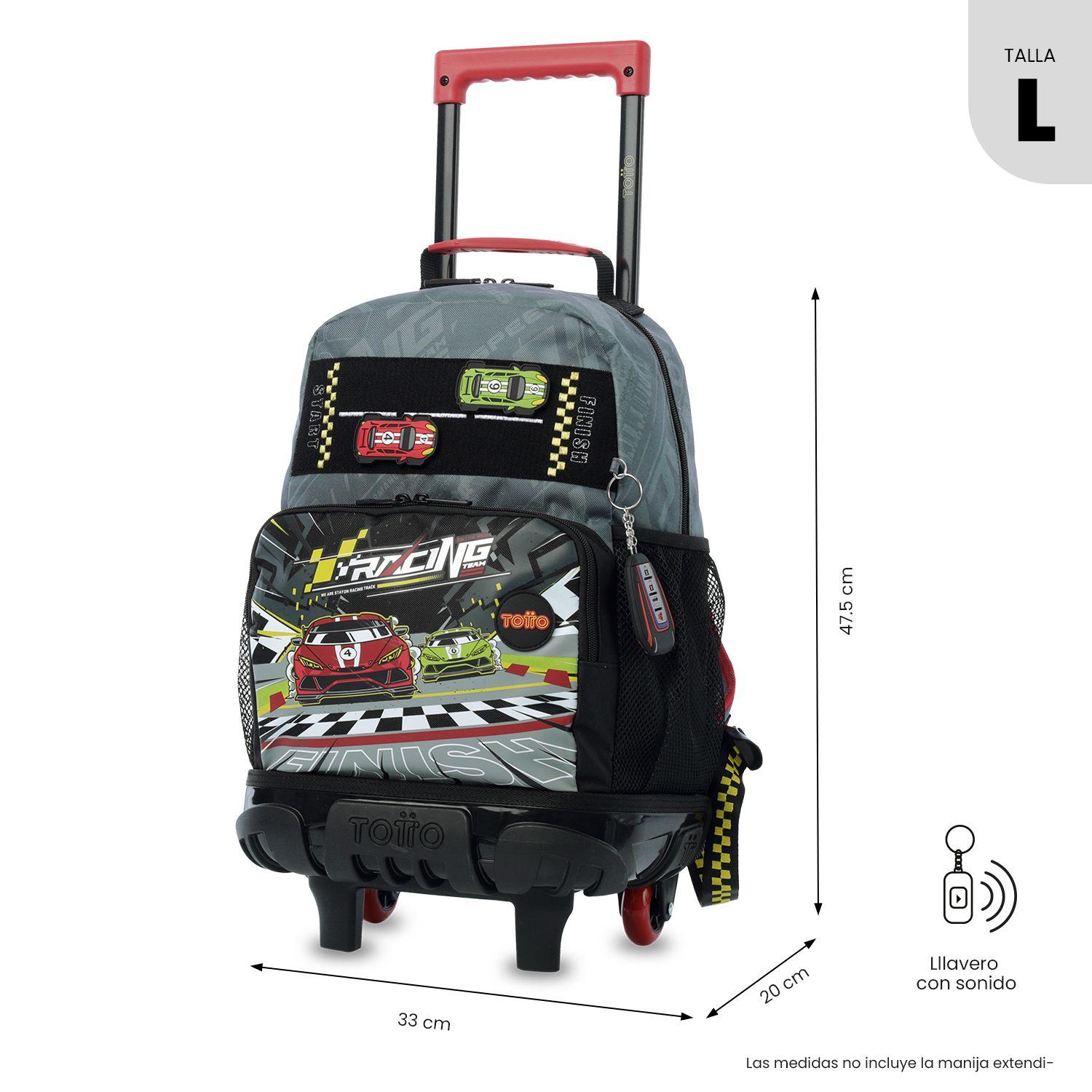 Mochila con ruedas Grand Prix Grande Gris Totto-2