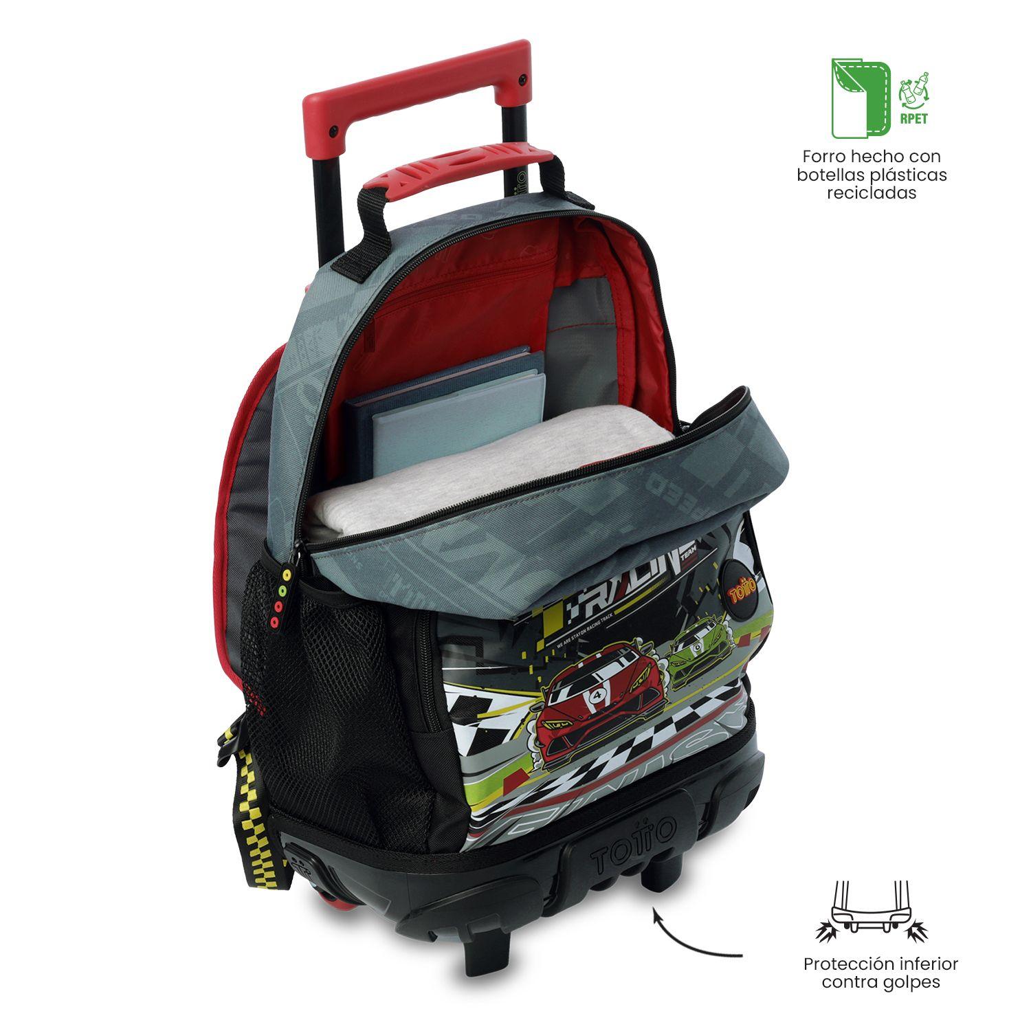 Mochila con ruedas Grand Prix Grande Gris Totto-4