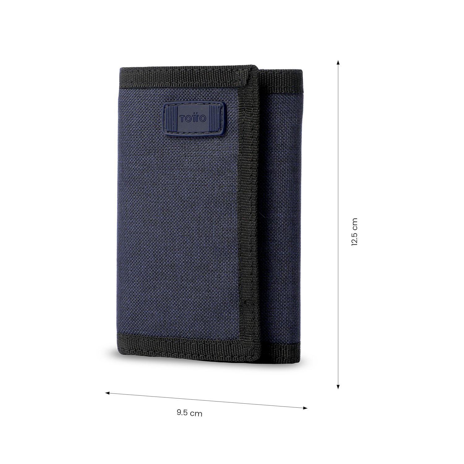 Billetera Hombre Riva Pequeña con RFID Blocker Azul -1