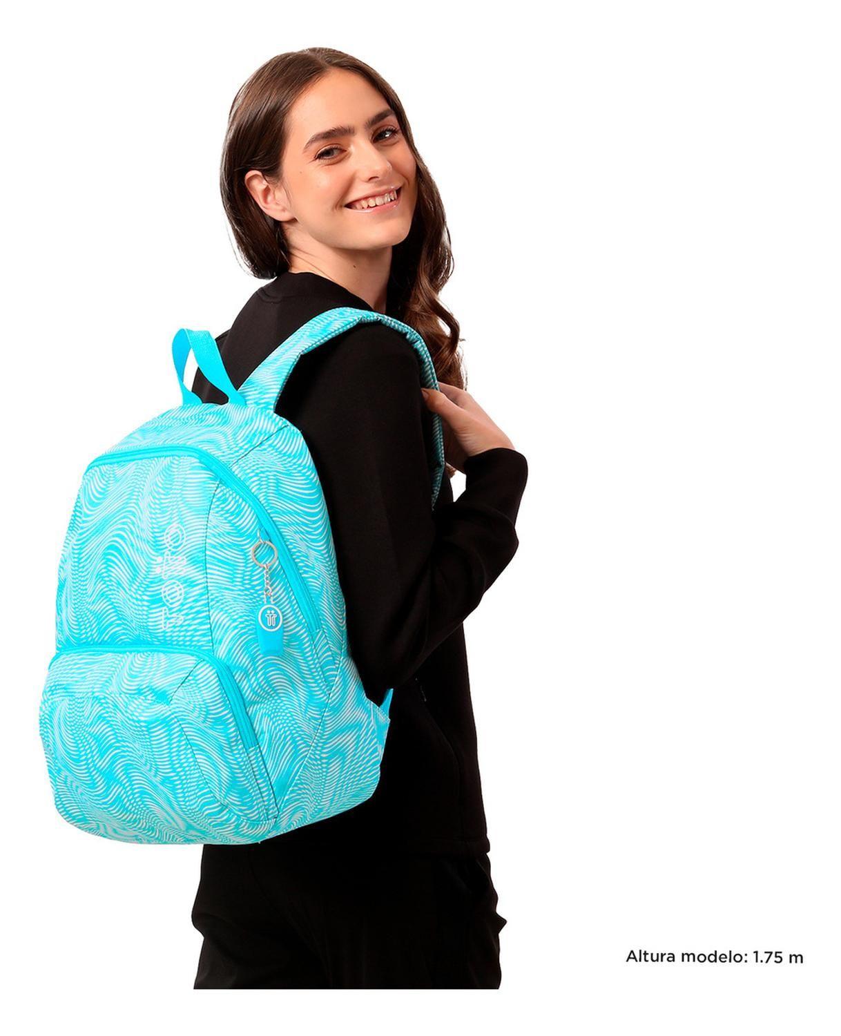 Mochila Mujer Totto Gammatto Azul Acuaty-1