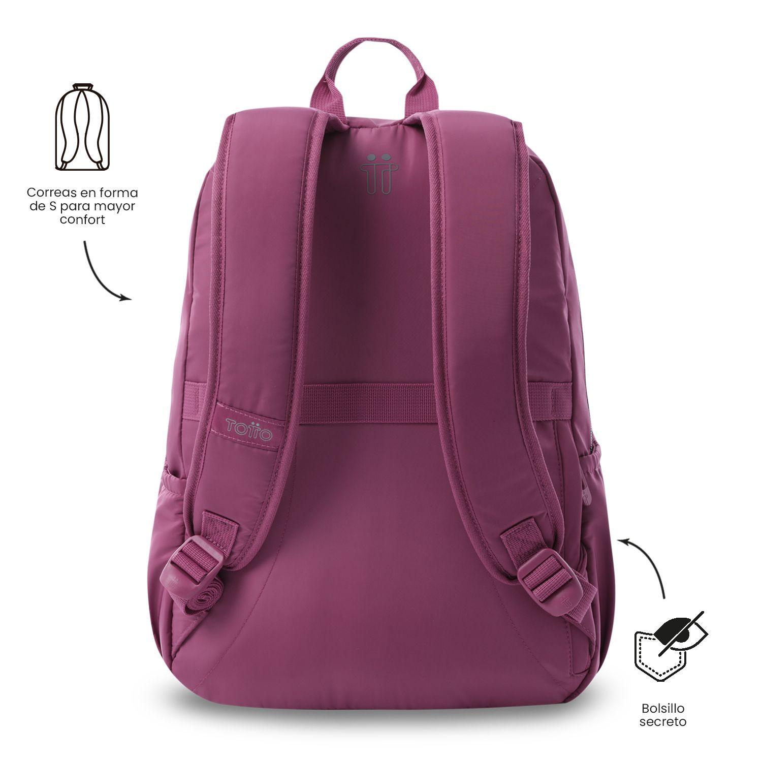 Mochila Ejecutiva Notebook 13" Aynatto 2.0 Rosado Mujer Totto-3