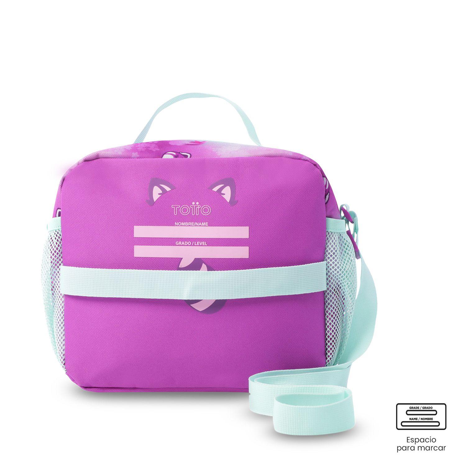 Lonchera Térmica para Niña Bambú Grande Morada-4