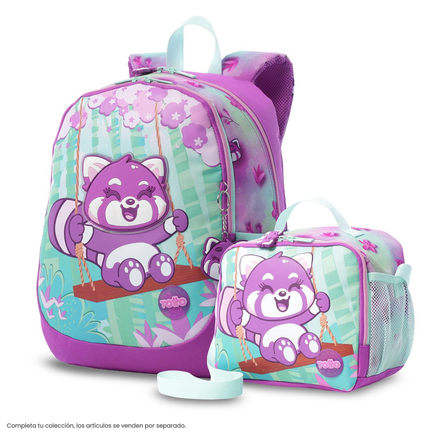 Lonchera Térmica para Niña Bambú Grande Morada-6