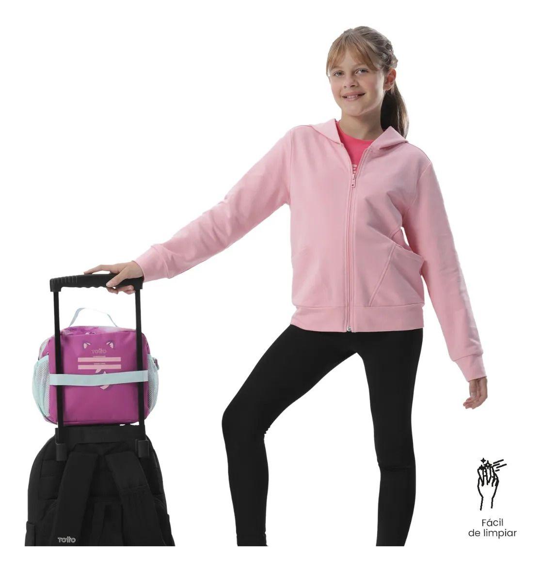 Lonchera Térmica Para Niña Bambú Grande Morada-4