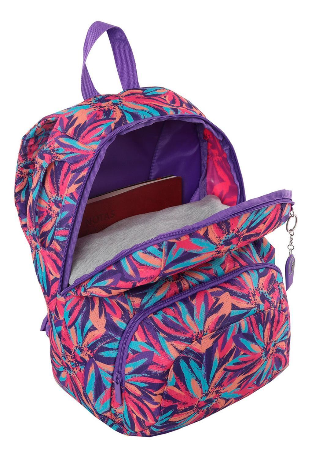 Mochila Mujer Totto Gammatto Morado Brune-4