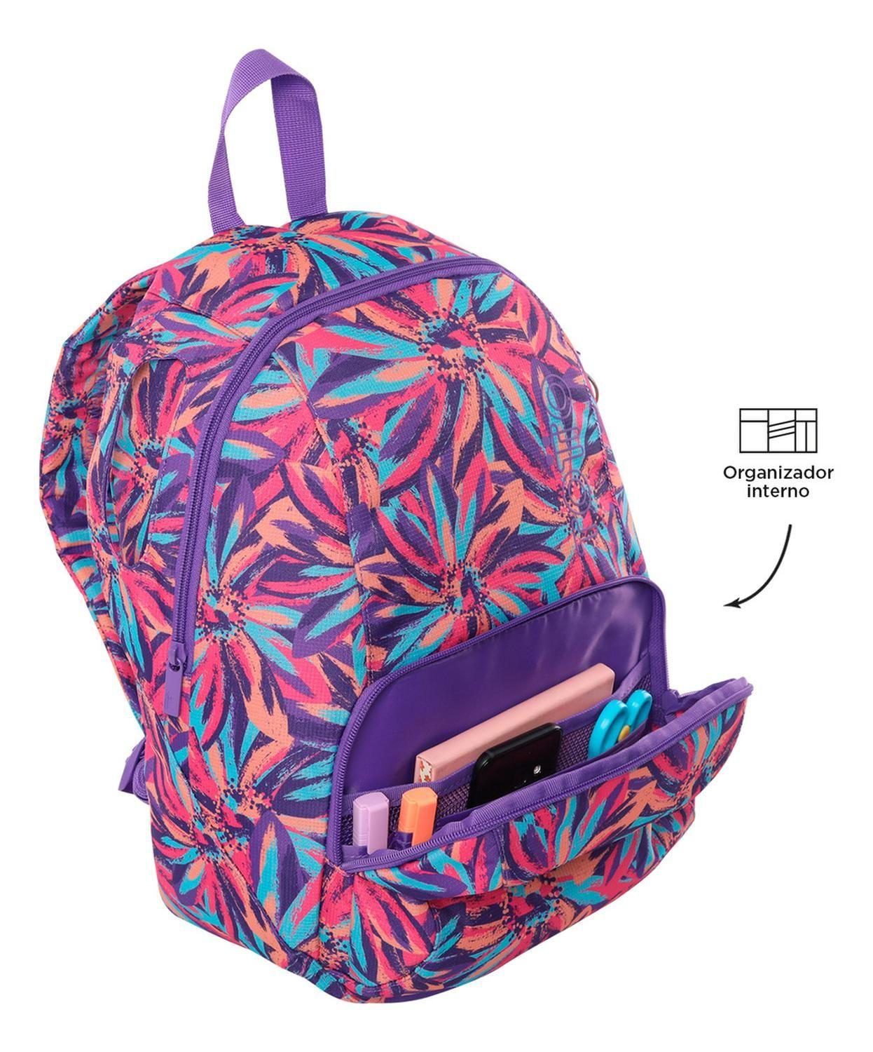 Mochila Mujer Totto Gammatto Morado Brune-5