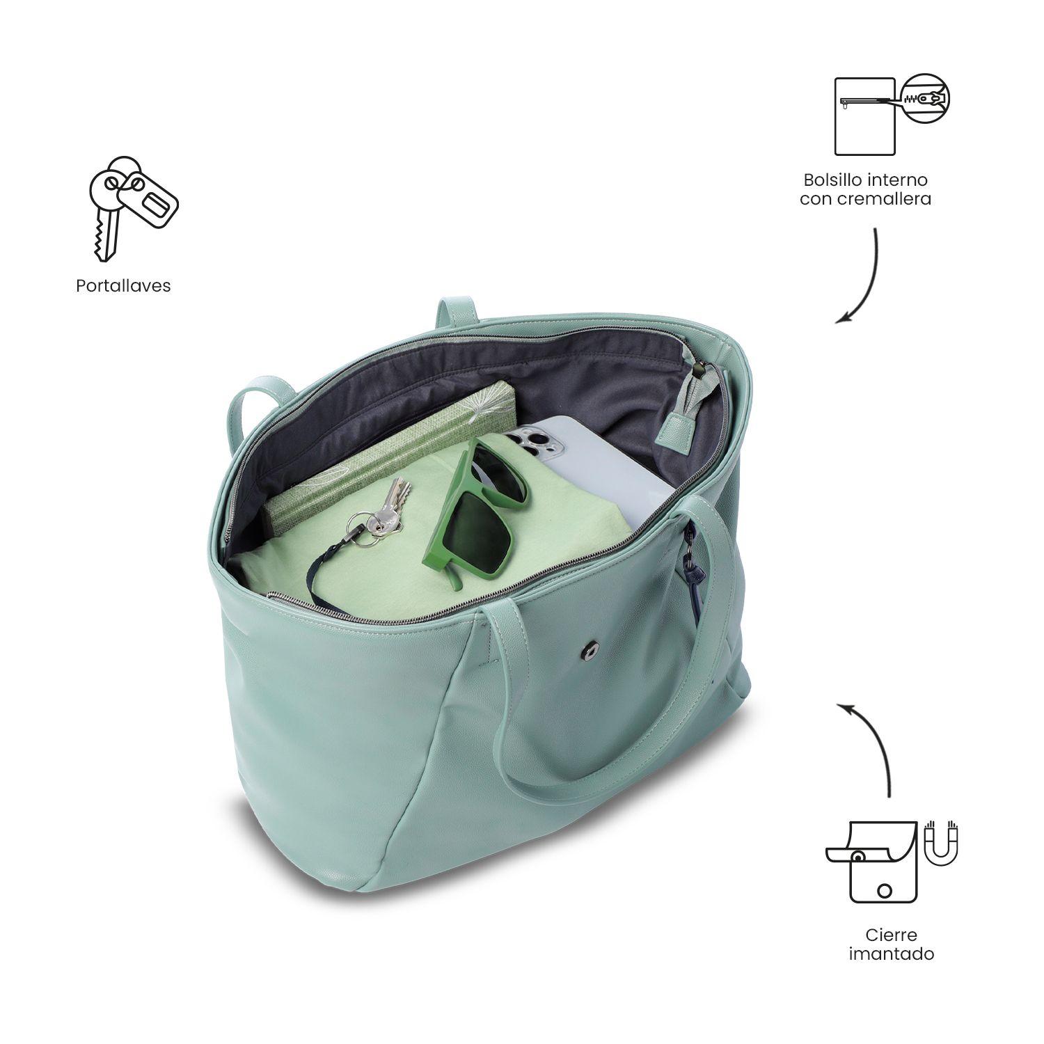 Tote Bag para Mujer Soul Grande Verde-4