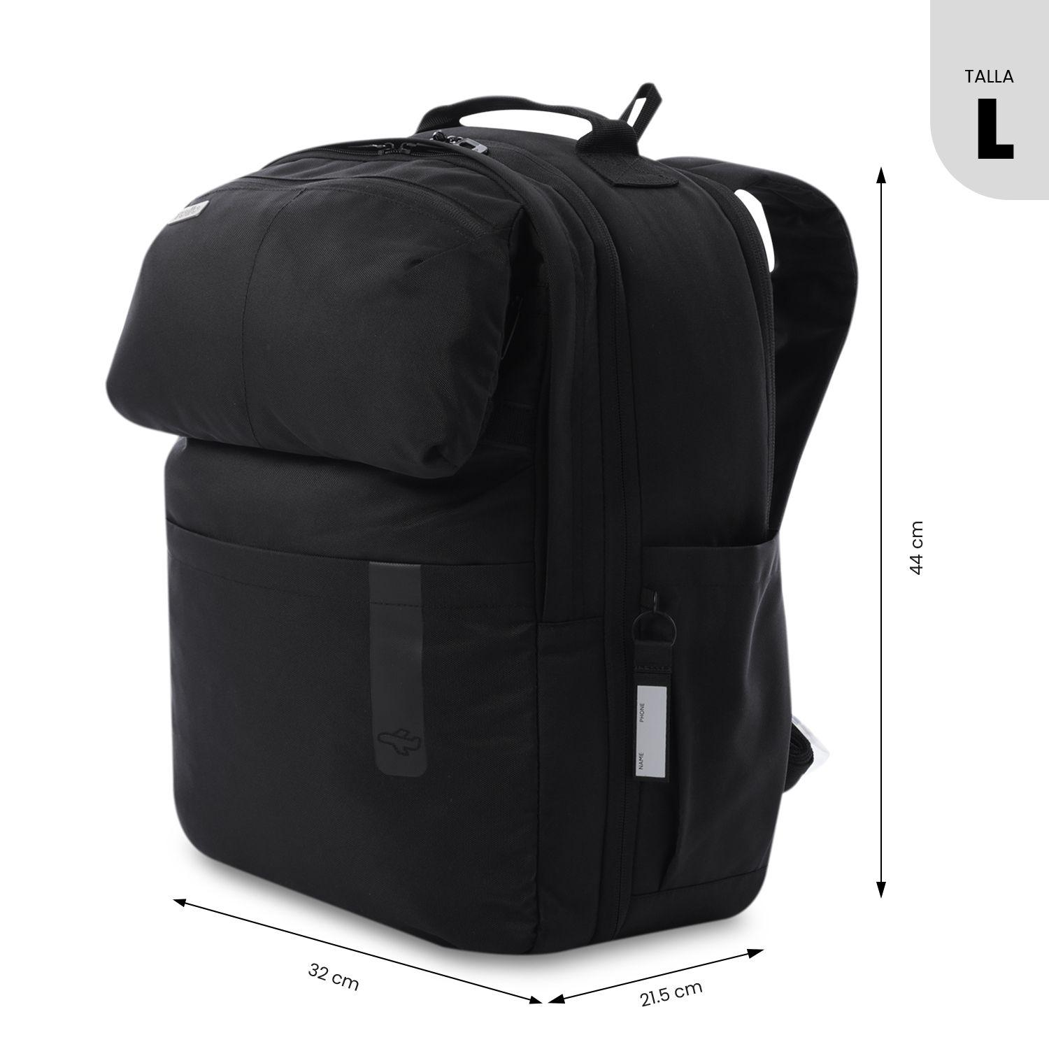 Mochila  de Viaje Grande Elan Travel Negro  Totto-3