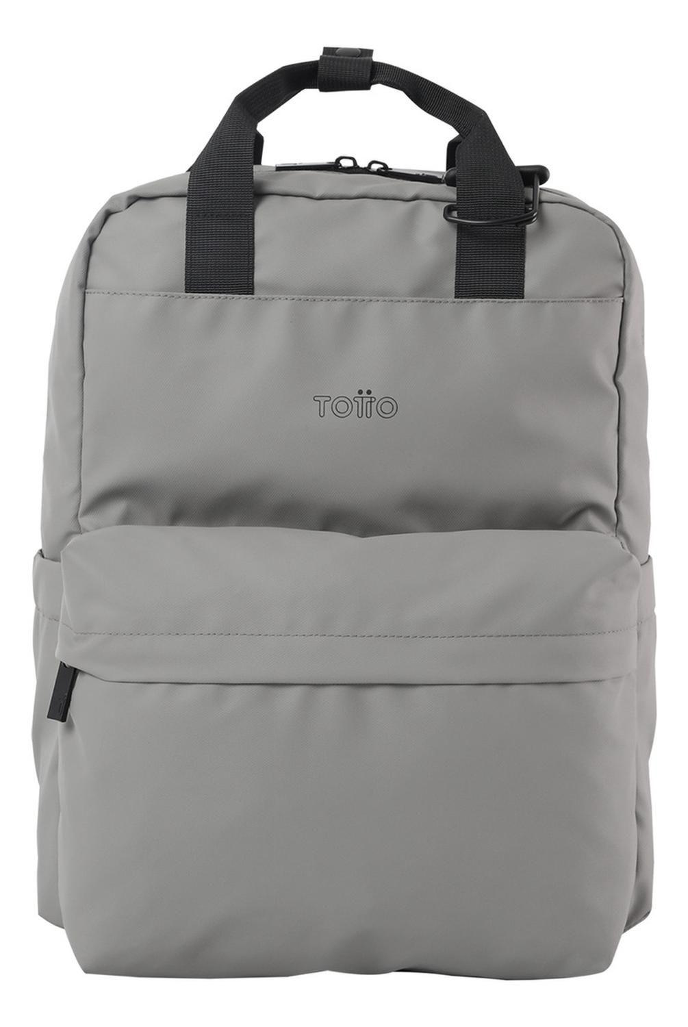 Mochila Mujer Totto Billy Gris Silver-0